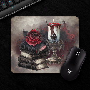 Mousepad Bruxaria Túmulos e Velas de Crânio