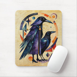 Mousepad Bruxas Modernas - uma obra de arte abstrata 4 - Fa