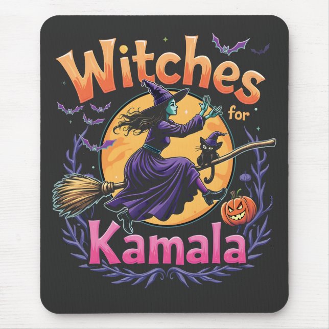 Mousepad Bruxas Para A Mulher De Gato Sem Fios De Kamala (Frente)