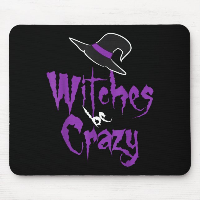 Mousepad Bruxas são loucas - halloween  (Frente)