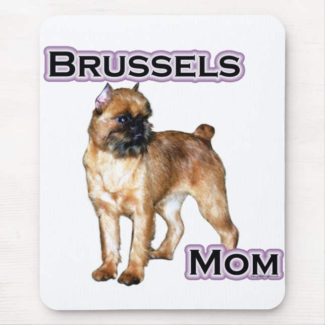 Mousepad Bruxelas Griffon Mãe; Mãe de Bruxelas Griffon (Frente)