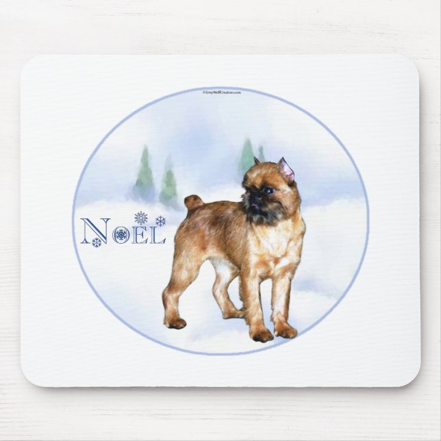 Mousepad Bruxelas Griffon Noel (Frente)