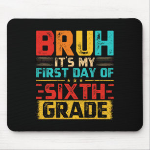 Mousepad Bruxo Antigo É Meu Primeiro Dia Na 6ª Série Série 