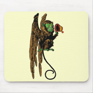 Mousepad Bruxo Vintage do Oz, Chapéu de Macaco Voador Malva