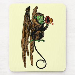 Mousepad Bruxo Vintage do Oz, Chapéu de Macaco Voador Mau