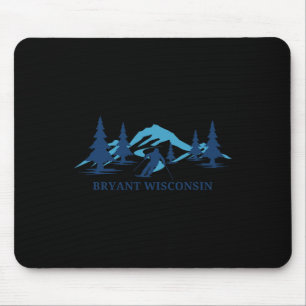 Mousepad Bryant Wisconsin Ski Resort Skiier