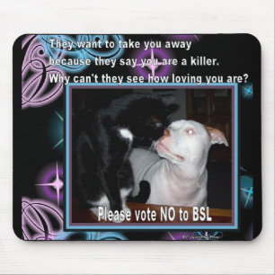 Mousepad bsl do cão do gato