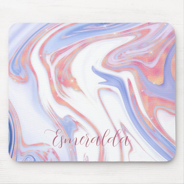 Mousepad Bubblegum Marble Personalizável (Frente)