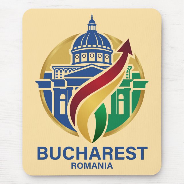 Mousepad Bucareste Romênia Europa Oriental (Frente)