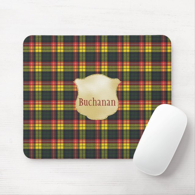 Mousepad Buchanan Modern Original Scottish Tartan (Com mouse)