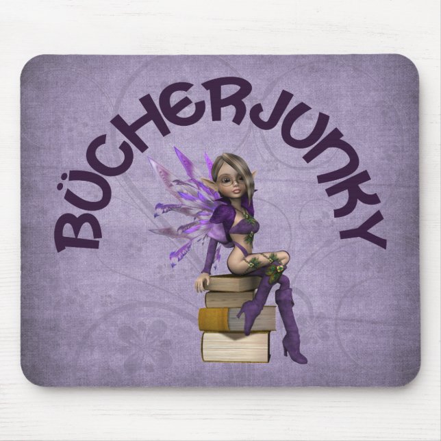 Mousepad Bücherjunky (Frente)