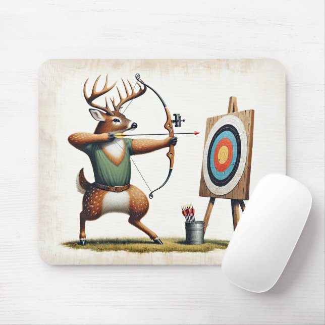 Mousepad Buck Deer com Arco e seta (Com mouse)