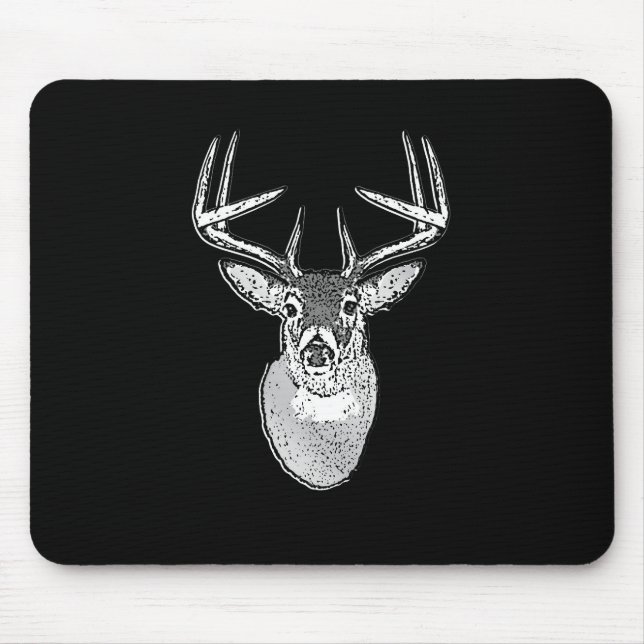 Mousepad Buck no veado preto-branco-preto (Frente)