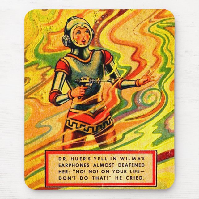 Mousepad Buck Rogers Cômica Wilma Deering, dos anos 30 (Frente)