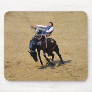 Mousepad Bucking Bronco e Rodeo Cowboy #Gift