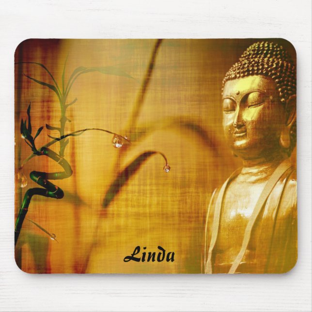 Mousepad Buda Editável e Bamboo (Frente)
