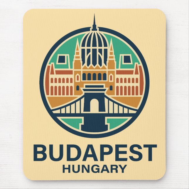 Mousepad Budapest Hungary Europe (Frente)