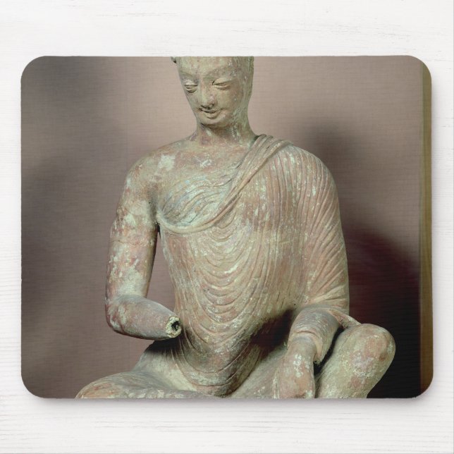 Mousepad Buddha assentou na meditação, de Fondukistan (Frente)