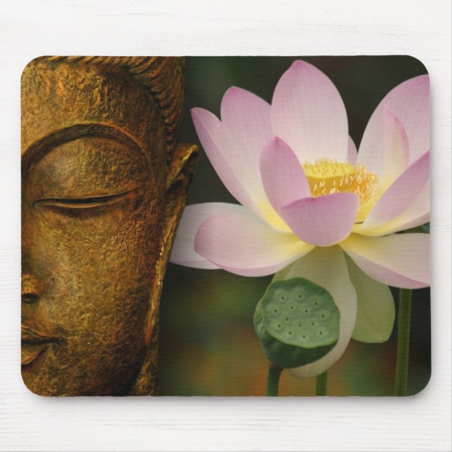 Mousepad Buddha e flor (Frente)