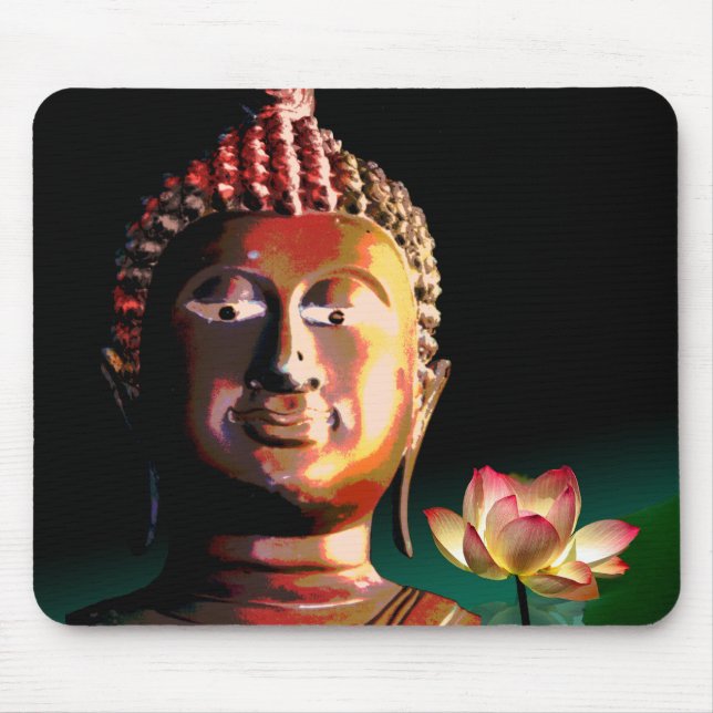 mousepad Buddha e Lótus Florido (Frente)