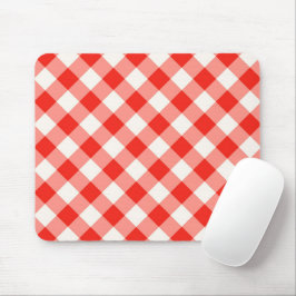 Mousepad Búfalo abstrato vermelho e branco