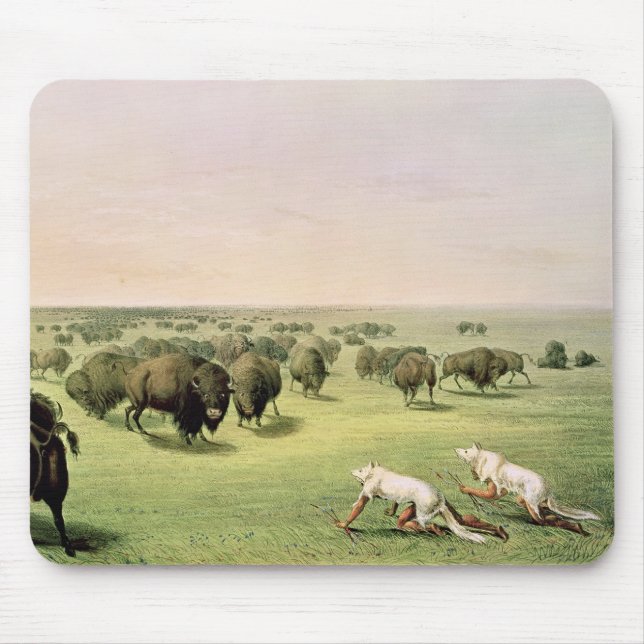 Mousepad Búfalo da caça camuflado (Frente)