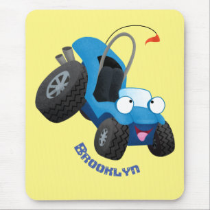 Mousepad Buggy duna em forma de cartoon de veículos rodoviá