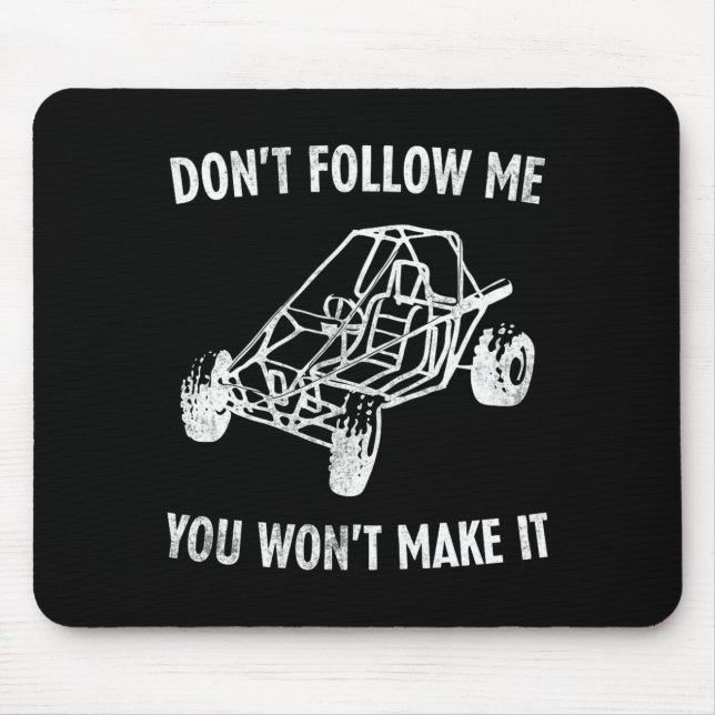 Mousepad Buggy Retro de Duna de Areia Bugues Corrida Praia  (Frente)