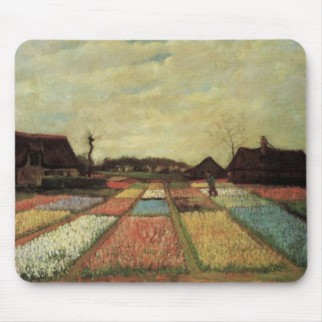 Mousepad Bulb Fields por Vincent van Gogh (Frente)