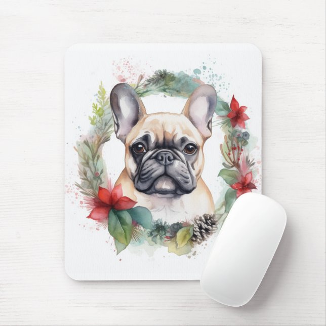 Mousepad Buldogue Francês Fúria Festiva Fúria Fúria Fúria F (Com mouse)