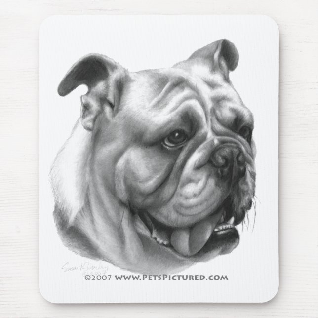 Mousepad Buldogue inglês (Frente)