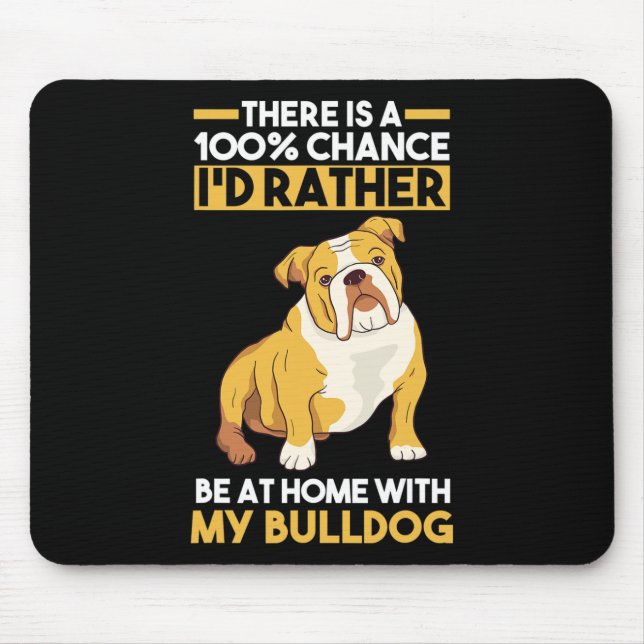 Mousepad Buldogue Inglês (Frente)