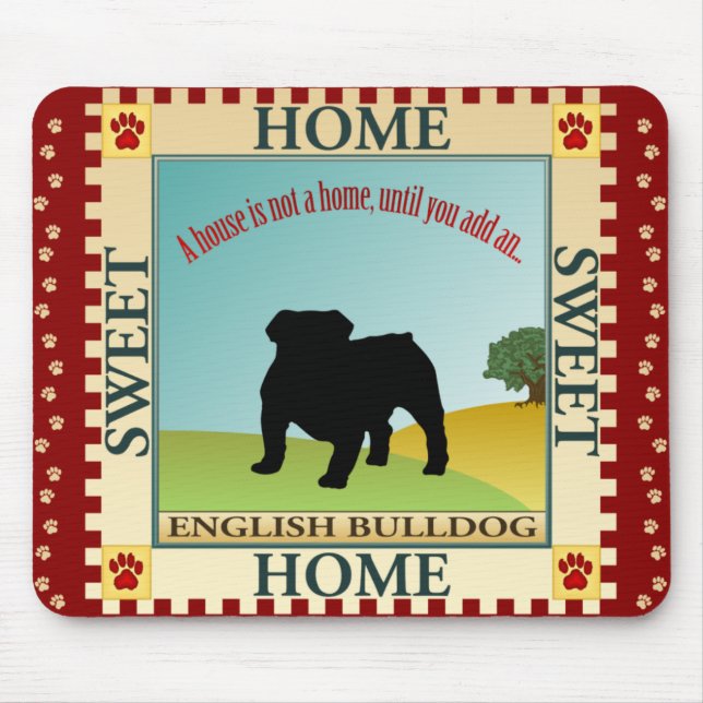 Mousepad Buldogue inglês (Frente)