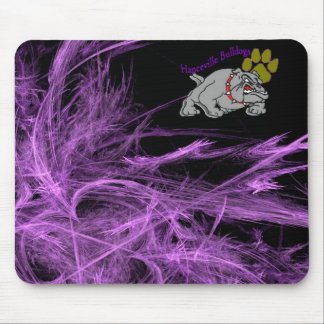 Mousepad Buldogue w/Paw & roxo