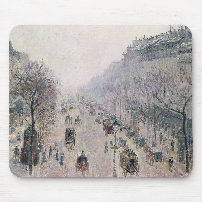 Mousepad Bulevar Montmartre, 1897 (óleo em canvas) (Frente)