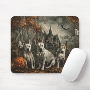 Mousepad Bull Terrier Halloween Night Doggy Delight