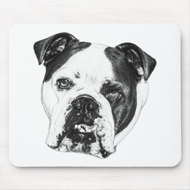 Mousepad Bulldog de Calm para Mesa (Frente)