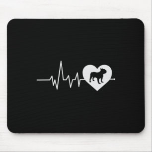 Mousepad Bulldog Dog Amantes Homens Mulheres Dão Coração à 