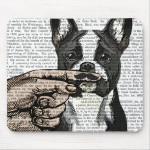 Mousepad Bulldog francês e bigode dedo