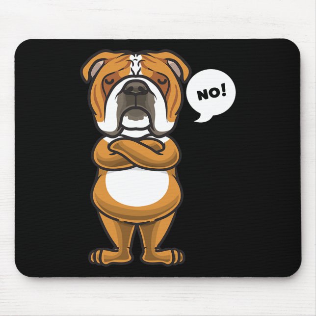 Mousepad Bulldog Inglês Cachorro  (Frente)