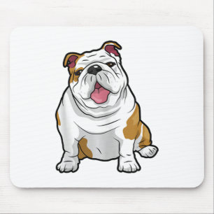 Mousepad BULLDOGS INGLÊS Cachorros de Bulldog Engraçados
