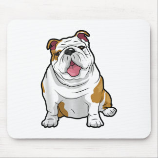 Mousepad BULLDOGS INGLÊS Cachorros de Bulldog Engraçados