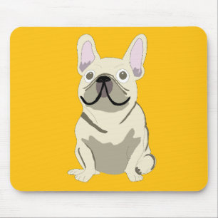 Mousepad Bulldogue Francês Creme,