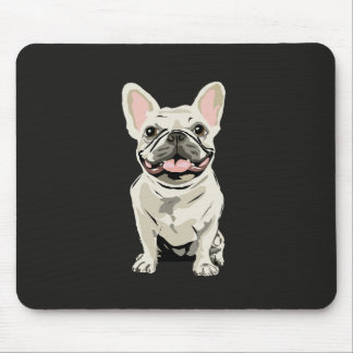 Mousepad Bulldogue Francês Creme, Eu Amo meu Cachorro