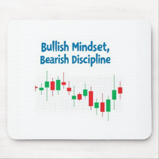 Mousepad "Bullish Mindset, Bearish Discipline - Comércio co