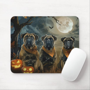 Mousepad Bullmastiff Halloween Spooky