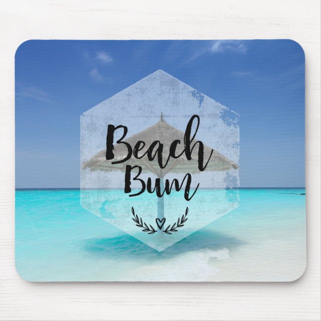 Mousepad Bum de Praia com o Guarda-chuva de Praia Thatcher (Frente)