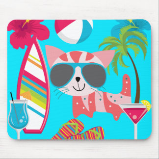 Mousepad Bum Kitty Kitty Cat Sunvidles Beach Ball