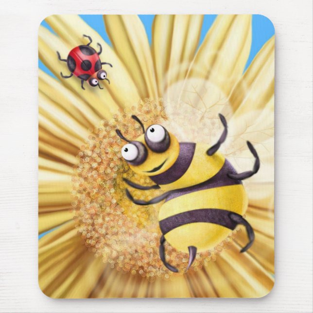 MOUSEPAD BUMBLE A ABELHA QUE AMA A SENHORA PÁSSARO (Frente)