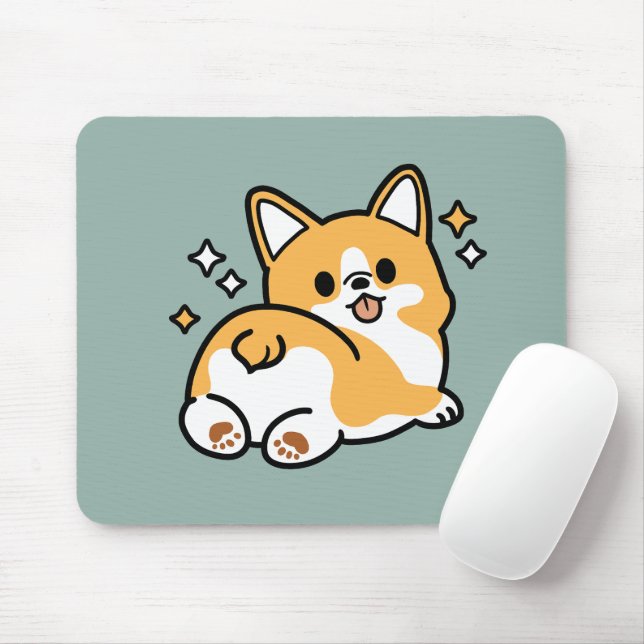 Mousepad Bumbum Primeiro, Vamos Nap - Bumbum Corgi Cute (Com mouse)